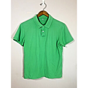 Peter Manning Polo Shirt Mens 3 Green Pima Cotton Pique Stretch Preppy Golf Peru
